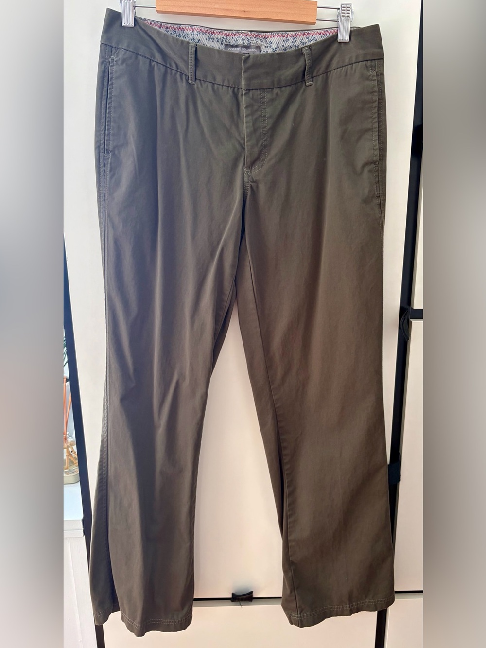 Dockers Olive Green Straight Fit Chinos